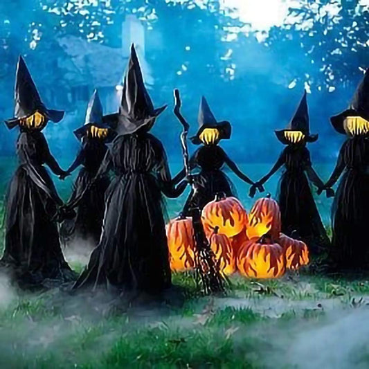 Light-Up Screaming Witches Stakes - Wholesalus
