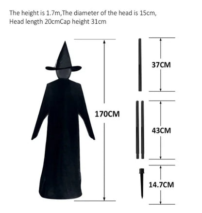 Light-Up Screaming Witches Stakes - Wholesalus