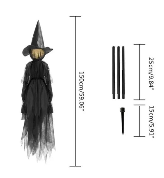 Light-Up Screaming Witches Stakes - Wholesalus