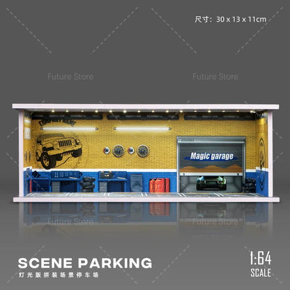 Miniature Car Garage Display - 1 Storey - Wholesalus