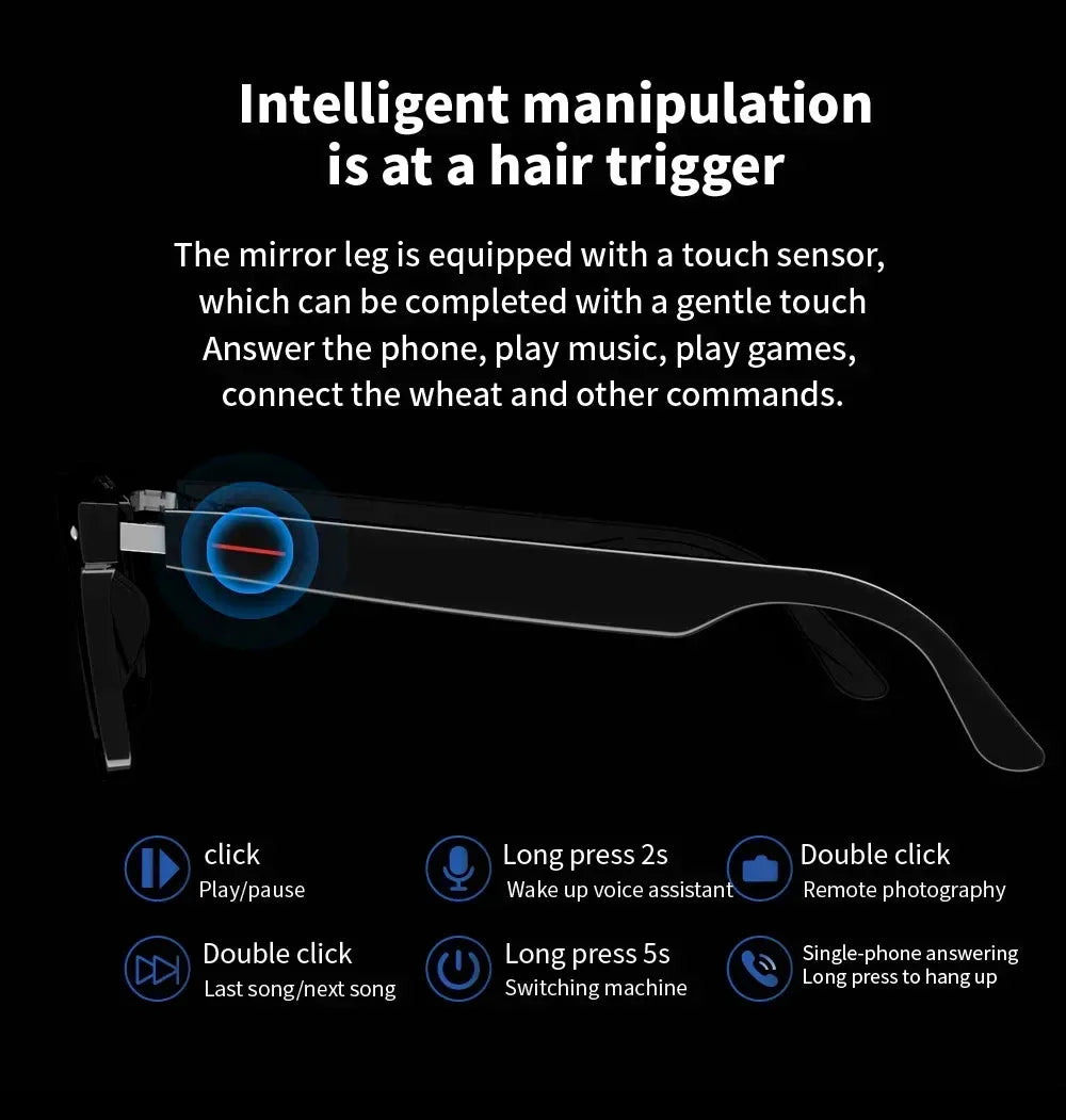 Multifunctional Smart Music Sunglasses - Wholesalus