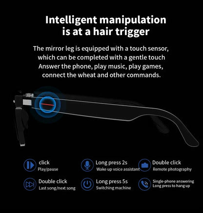 Multifunctional Smart Music Sunglasses - Wholesalus
