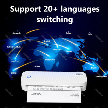 Portable Inkless Bluetooth A4 Thermal Printer - Wholesalus