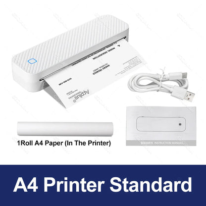 Portable Inkless Bluetooth A4 Thermal Printer - Wholesalus