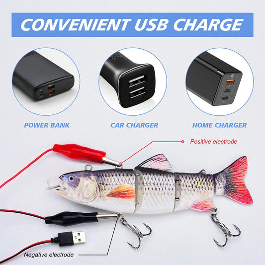 USB Rechargeable Robotic Fishing Lure - Wholesalus