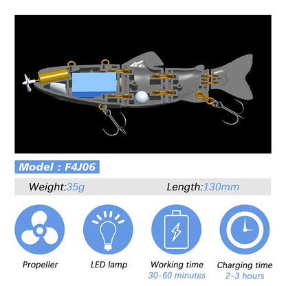 USB Rechargeable Robotic Fishing Lure - Wholesalus