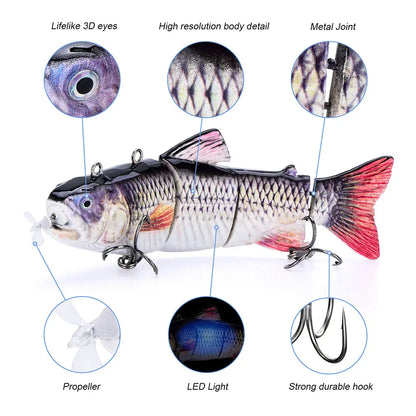 USB Rechargeable Robotic Fishing Lure - Wholesalus