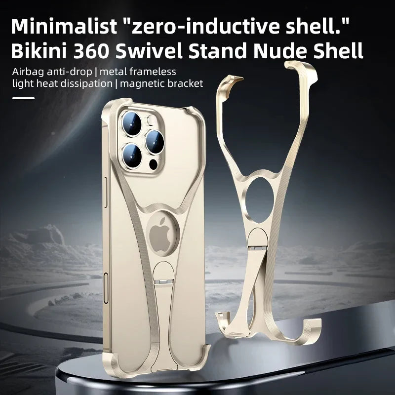 Alloy Metal Frameless Phone Case - Wholesalus