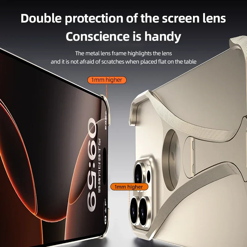 Alloy Metal Frameless Phone Case - Wholesalus