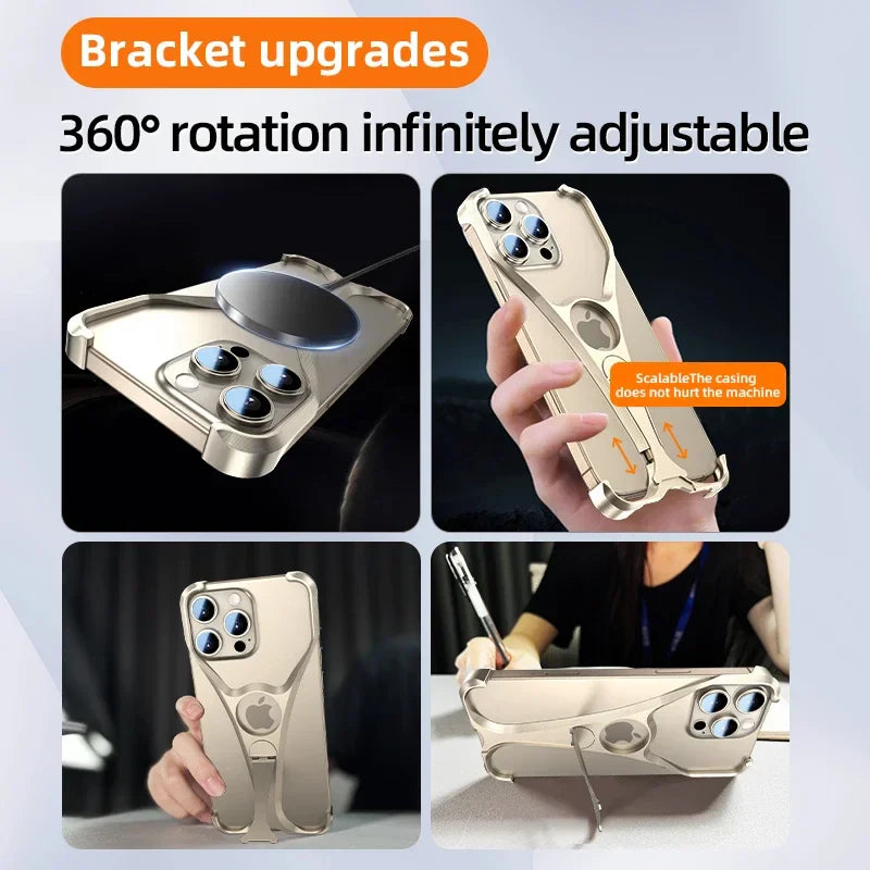 Alloy Metal Frameless Phone Case - Wholesalus