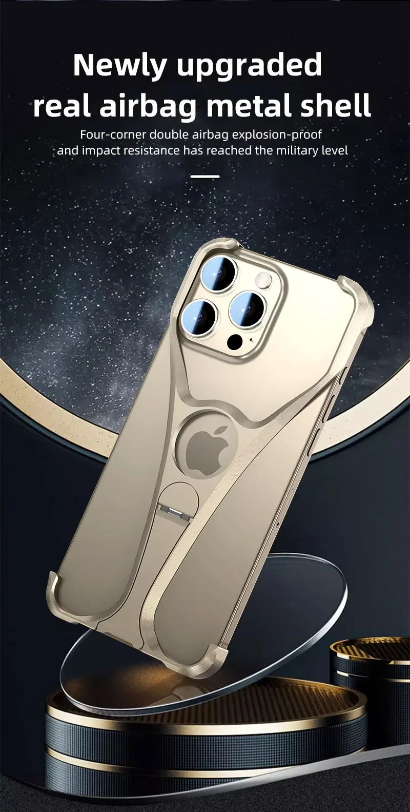 Alloy Metal Frameless Phone Case - Wholesalus