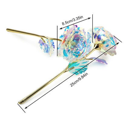 Golden Plated Artificial Luminous Roses - Wholesalus