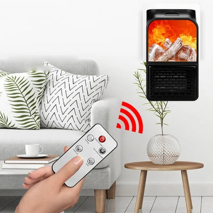Mini Electric 3D Flame Fireplace Heater - Wholesalus