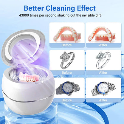 Mini Portable UV Ultrasonic Cleaner - Wholesalus
