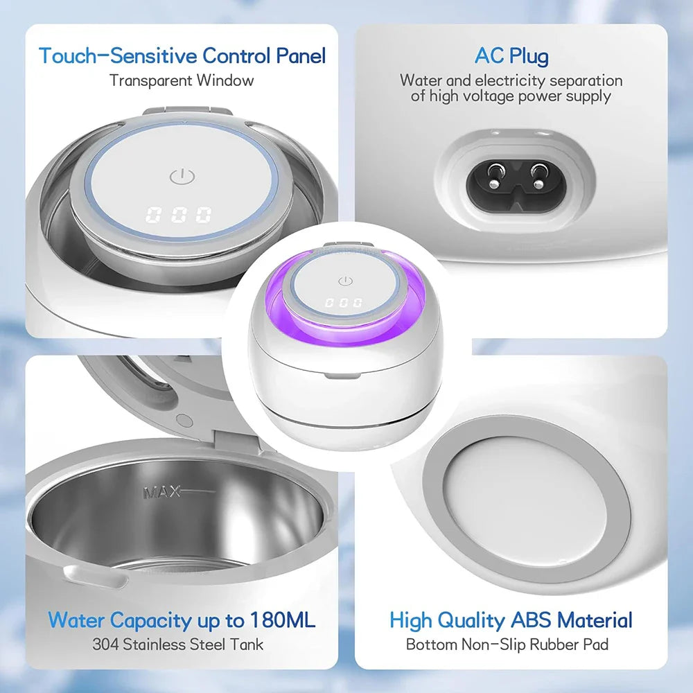 Mini Portable UV Ultrasonic Cleaner - Wholesalus