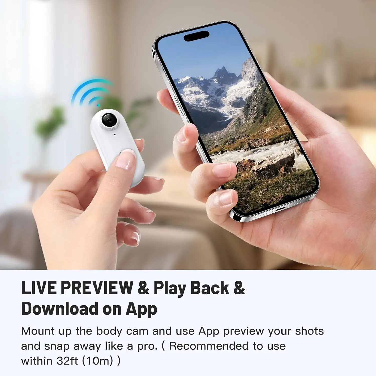 HD WiFi Wearable Action Body Cam - Wholesalus