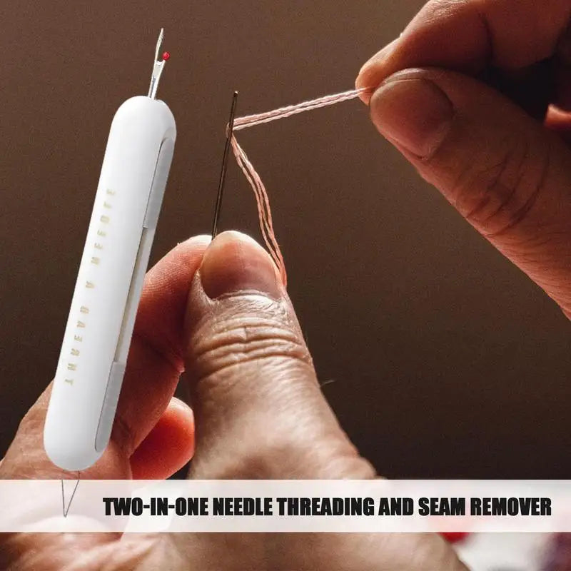 2 in 1 Needle Threader Seam Ripper - Wholesalus