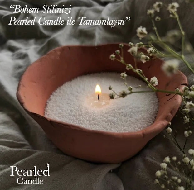 Non-Toxic Reusable Pearled Candle - Wholesalus