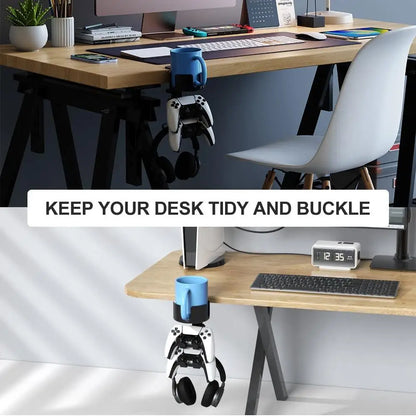 4 in 1 Desk Cup Holder with Headphone Stand - Wholesalus
