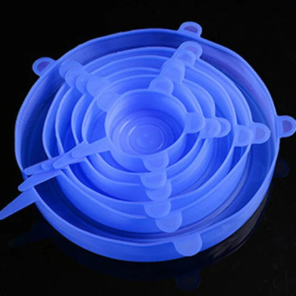 Elastic Silicone Lid Covers 6PCS - Wholesalus