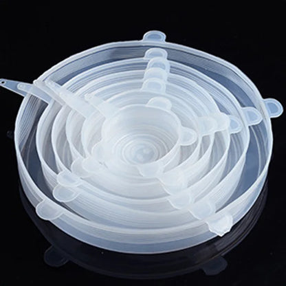 Elastic Silicone Lid Covers 6PCS - Wholesalus