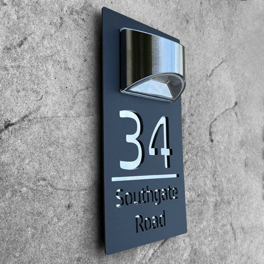 Solar House Address Sign Light - Wholesalus