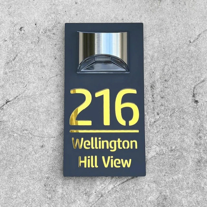 Solar House Address Sign Light - Wholesalus