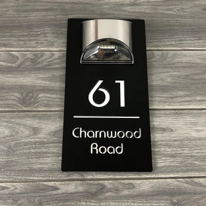 Solar House Address Sign Light - Wholesalus