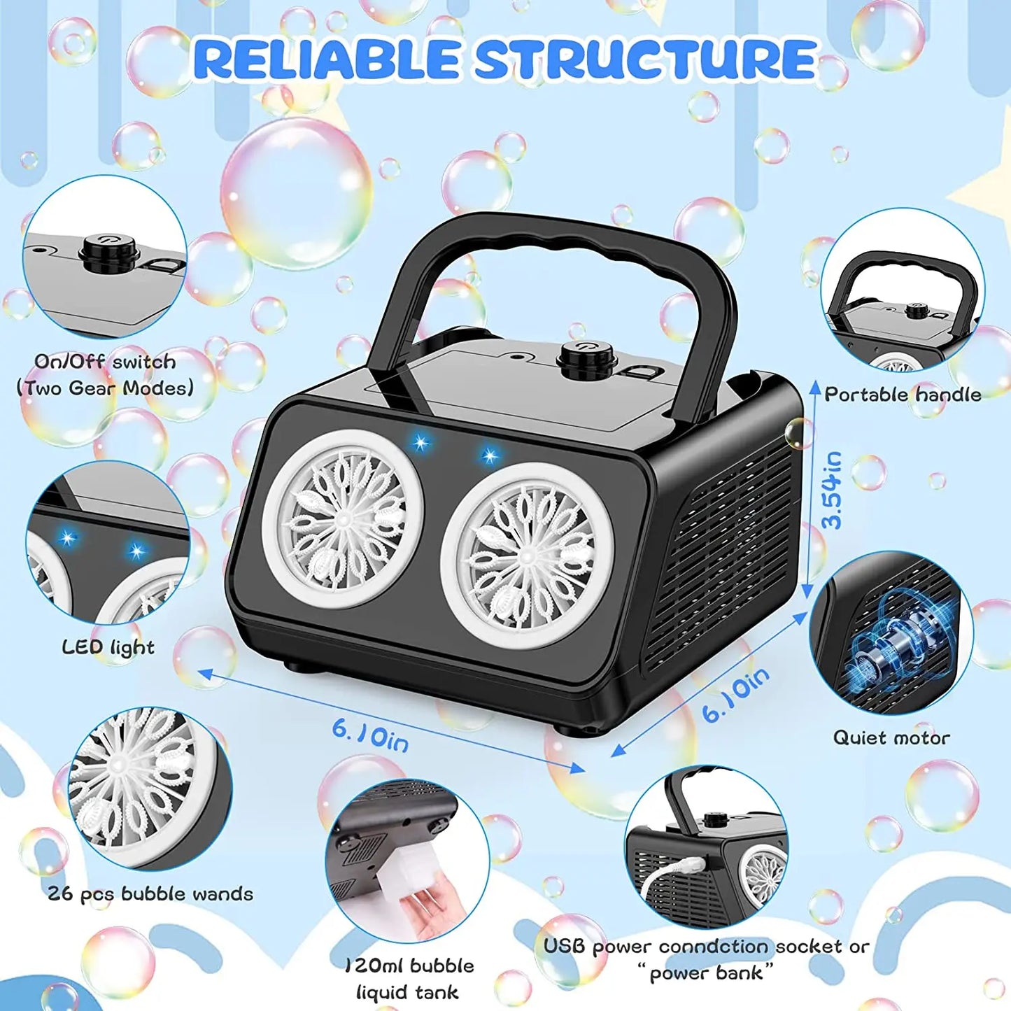 Automatic Bubble Machine - Wholesalus