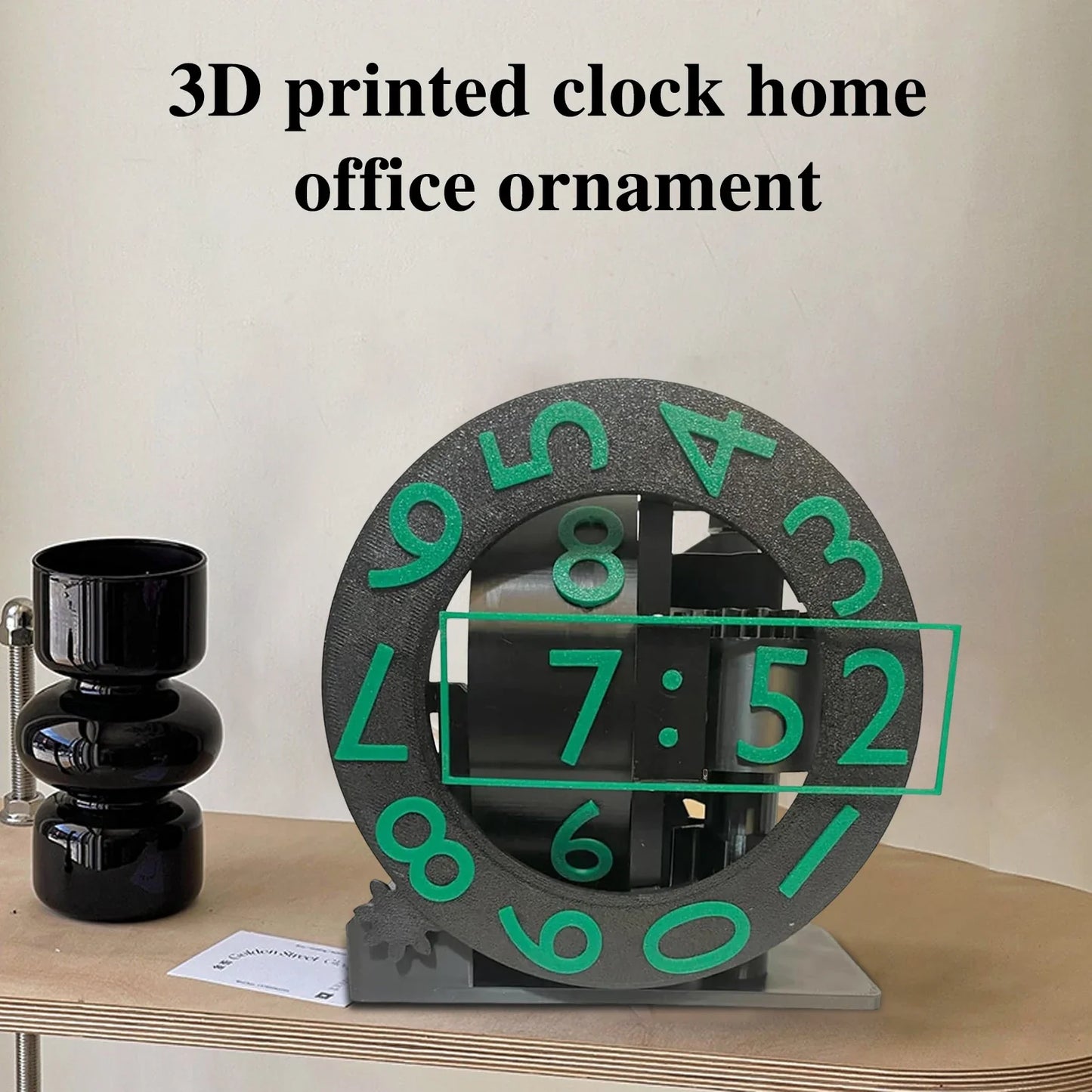 Desktop 3D Printed Triaxial Clock - Wholesalus