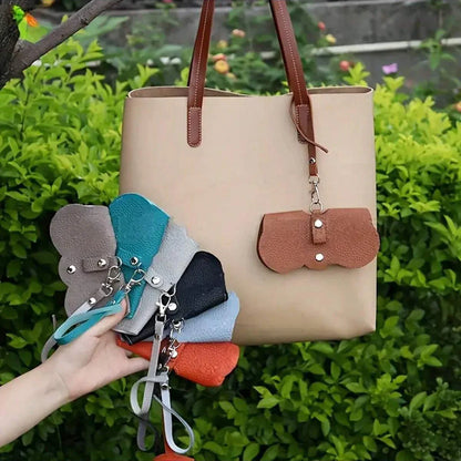 Hanging PU Leather Sunglasses Pouch - Wholesalus