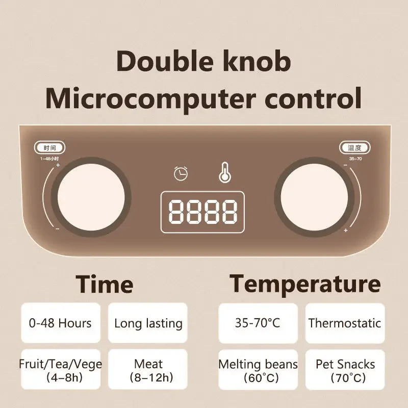 Intelligent Thermostatic Food Dehydrator Machine - Wholesalus