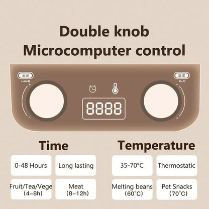 Intelligent Thermostatic Food Dehydrator Machine - Wholesalus