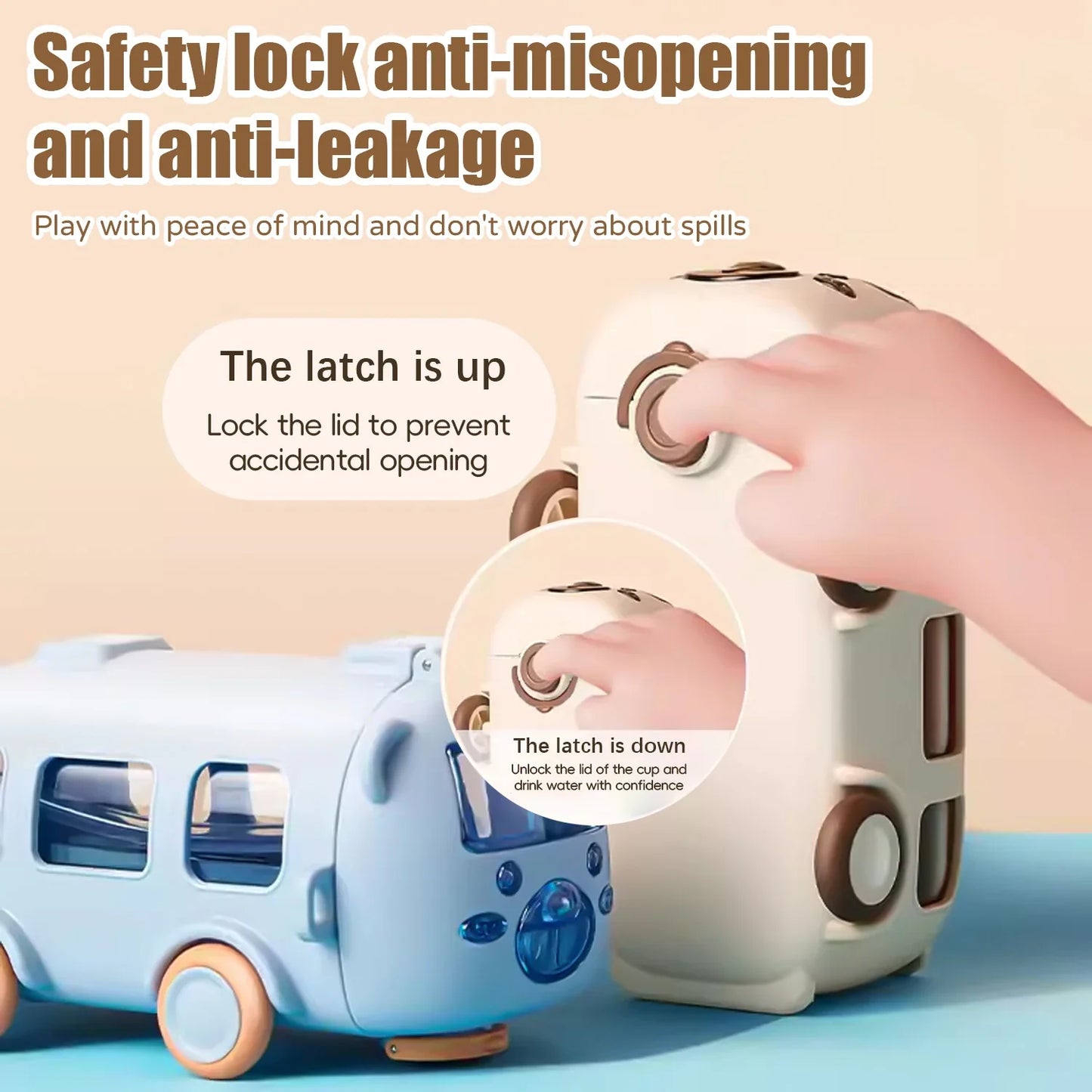 Portable Bus Shape Water Bottle - Wholesalus