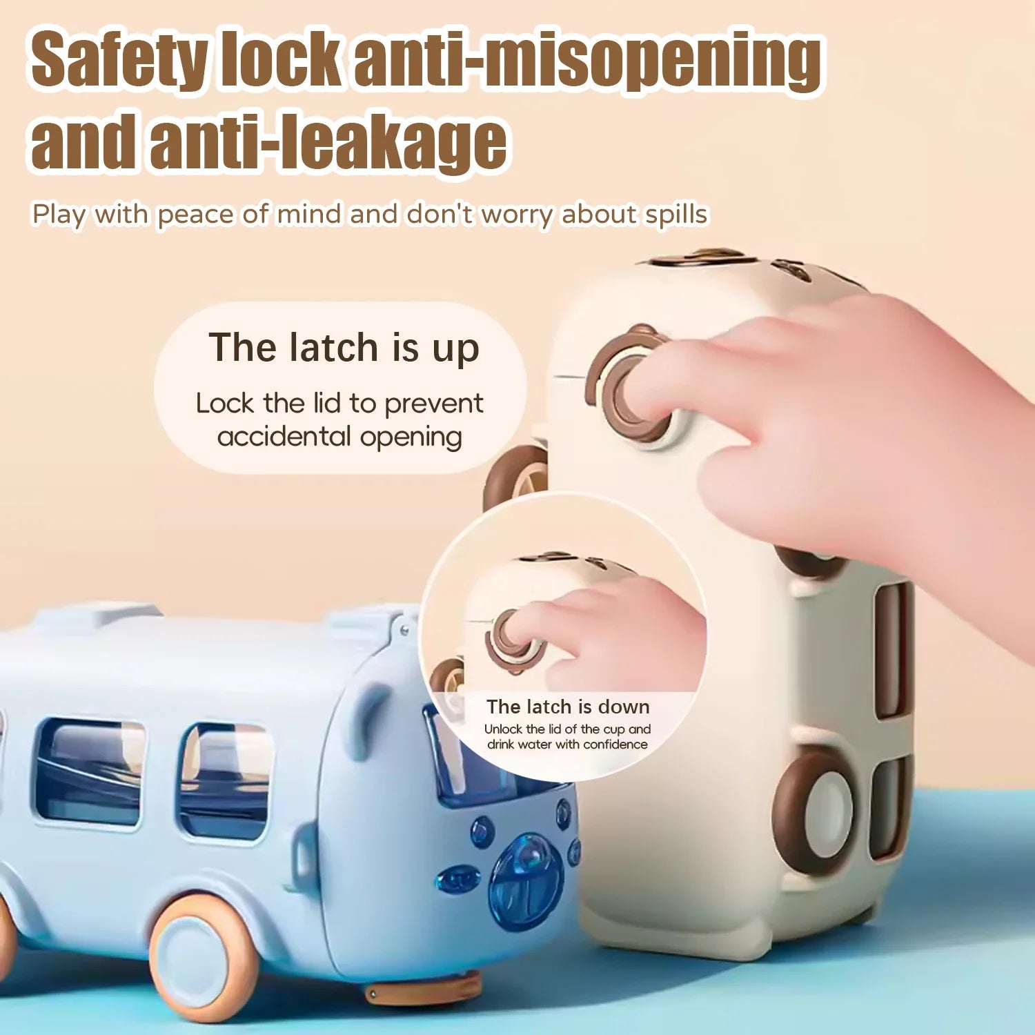 Portable Bus Shape Water Bottle - Wholesalus