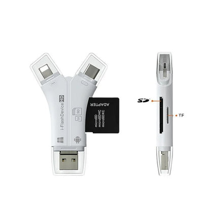 4 In 1 Flash Drive Card Reader - Wholesalus