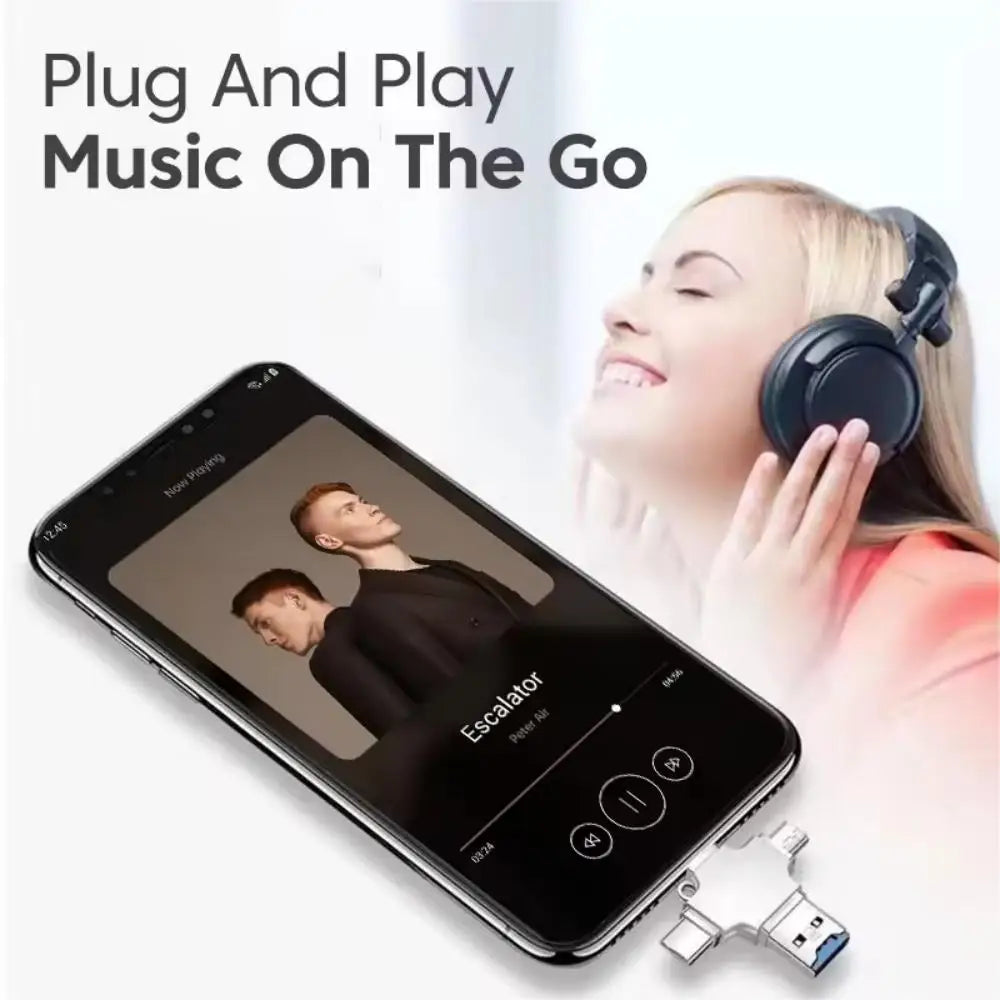 4 In 1 Flash Drive Card Reader - Wholesalus