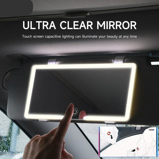 Universal Rechargeable Car Sun Visor LED Mirror - Wholesalus