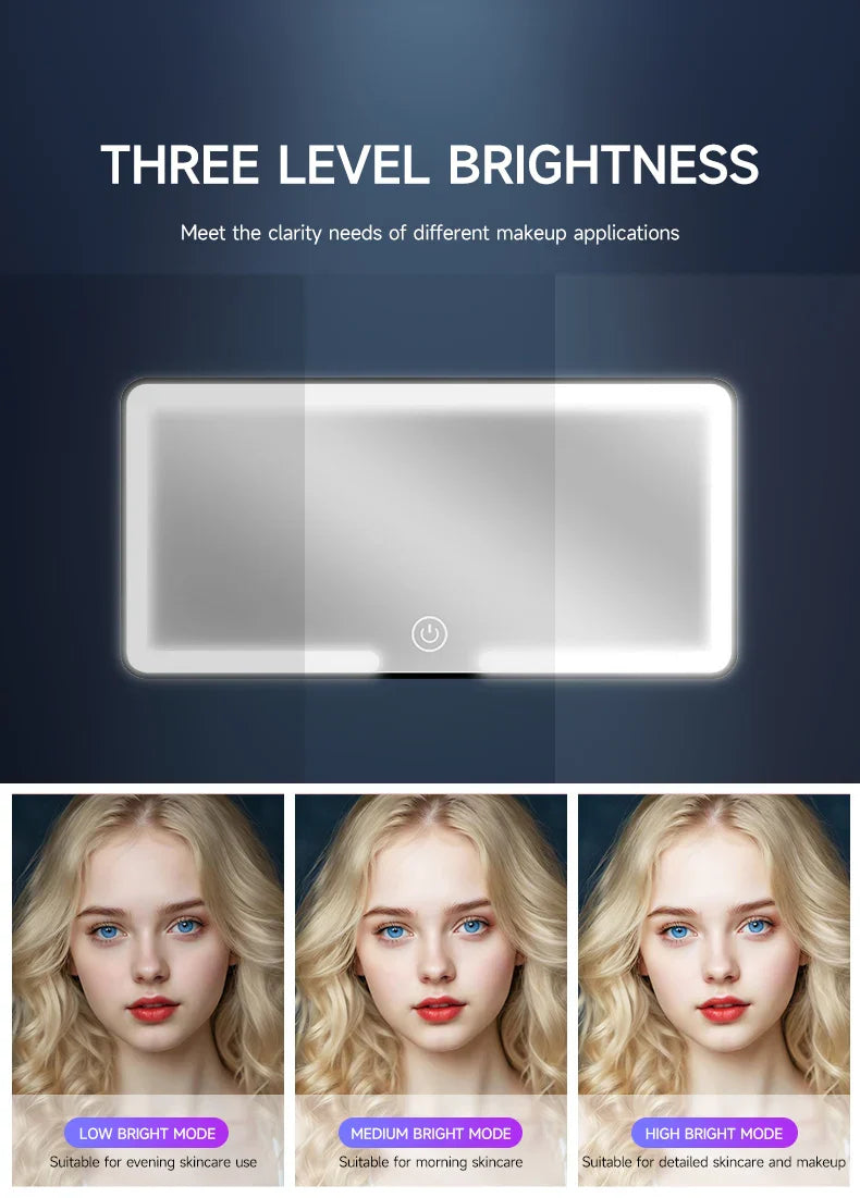 Universal Rechargeable Car Sun Visor LED Mirror - Wholesalus