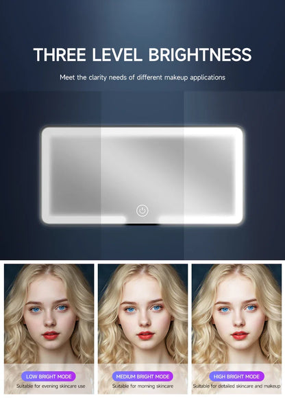 Universal Rechargeable Car Sun Visor LED Mirror - Wholesalus