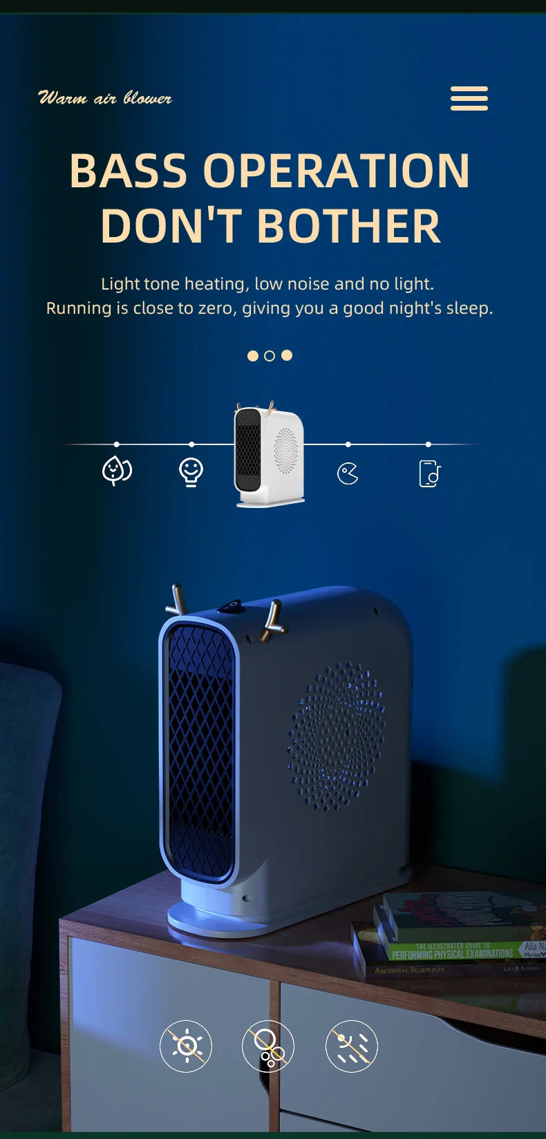 Desktop Electric Mini Heater - Wholesalus