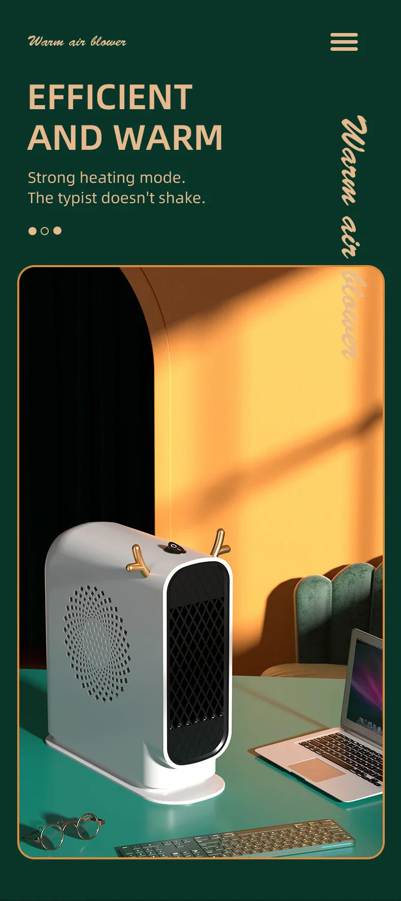 Desktop Electric Mini Heater - Wholesalus