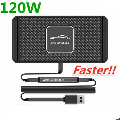 Car Anti-Slip Fast Wireless Charger Pad - Wholesalus