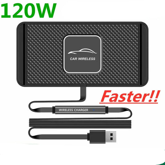 Car Anti-Slip Fast Wireless Charger Pad - Wholesalus