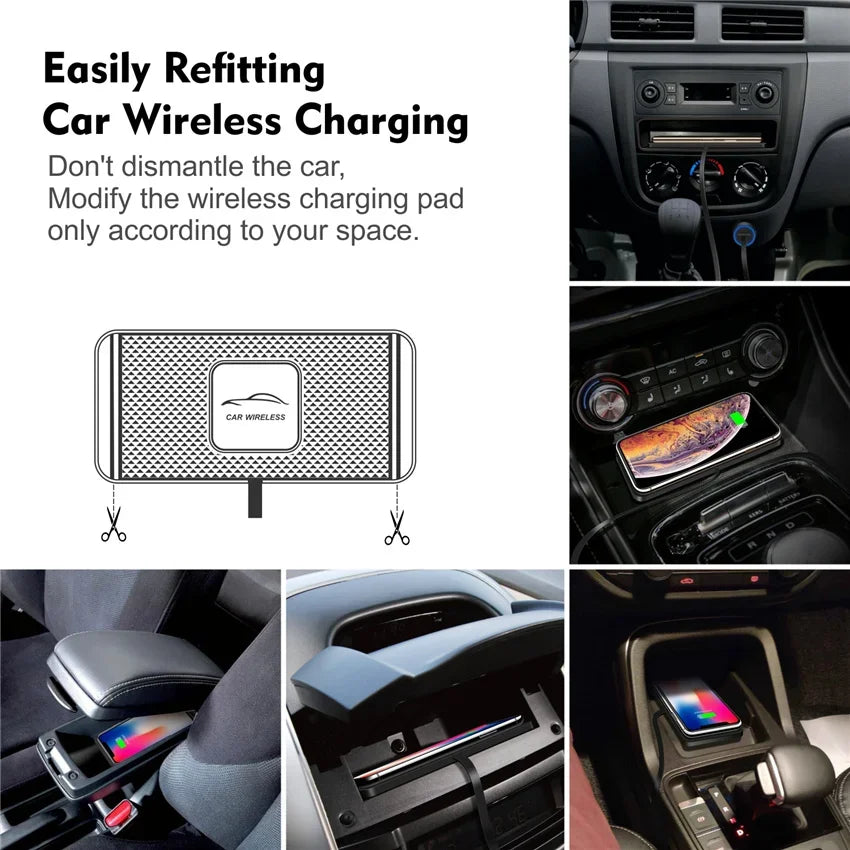 Car Anti-Slip Fast Wireless Charger Pad - Wholesalus