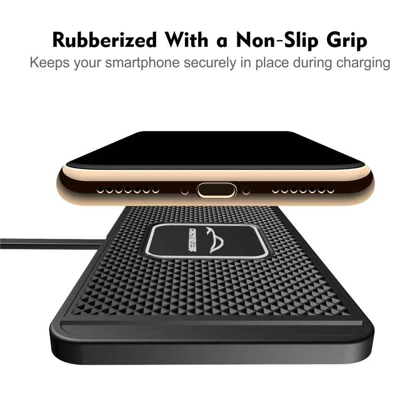 Car Anti-Slip Fast Wireless Charger Pad - Wholesalus