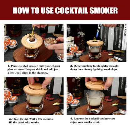 Cocktail Smoker Kit With Torch - Wholesalus