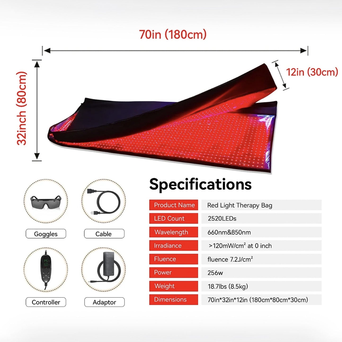 Red Infrared Light Therapy Bag