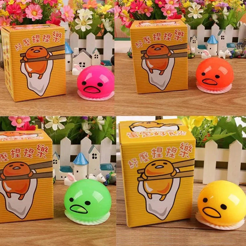 Squishy Puking Egg Yolk Squeeze Ball