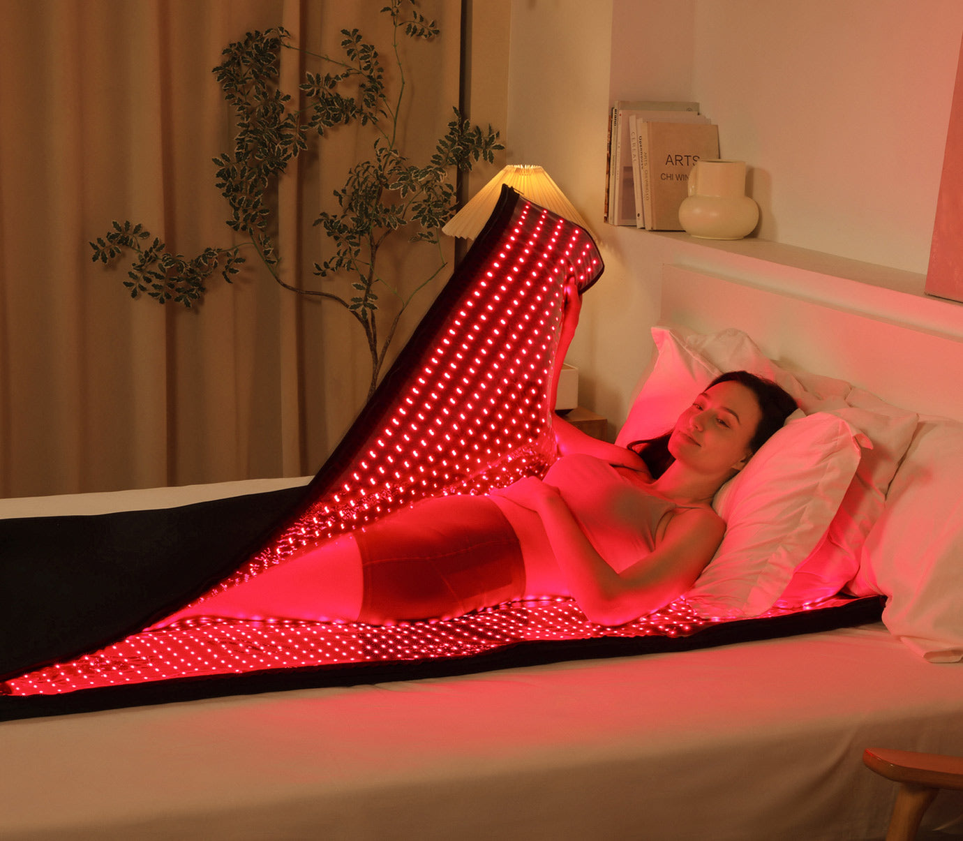 Megelin Red and Near-Infrared Light Therapy Mat for Whole Body - Megelin